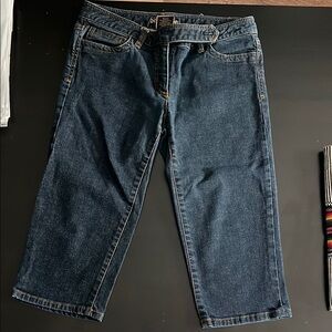 Ann Taylor Modern Fit Lindsay Waist 6P petite cropped jeans capri pants